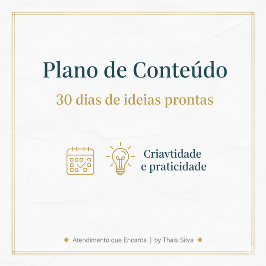 Plano de Conteúdo para Redes Sociais - Calendário + Sugestões
